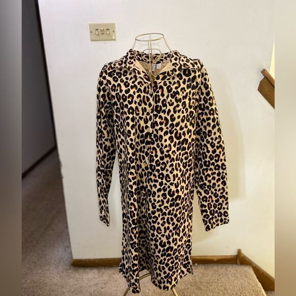 Nordstrom’s leopard flannel nightgown size small 100% cotton - Picture 8 of 8